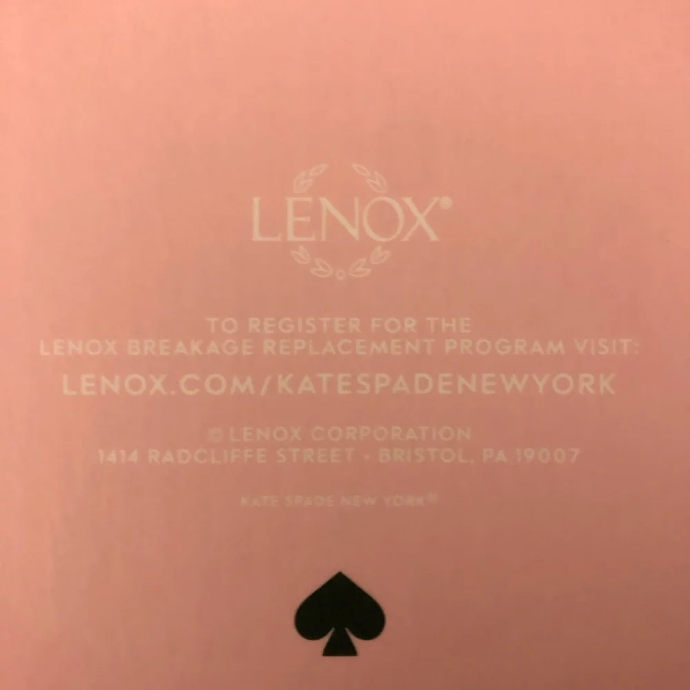 Kate Spade New York x Lenox Spade Clover 2 Piece Coupe Glass Set 1.25 LB Clear - Picture 5 of 7